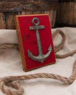 Small Paddlewheel Wood Art - Anchor
