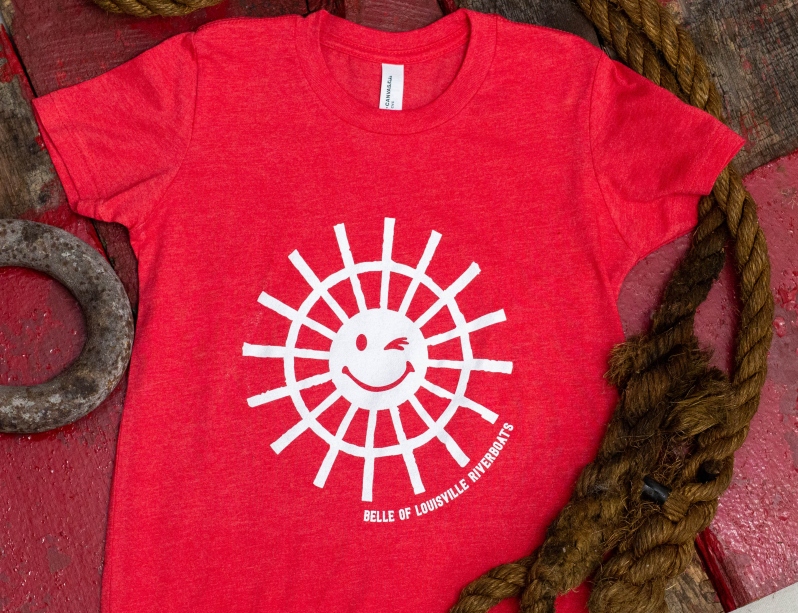 Youth Paddlewheel Smiley T-Shirt